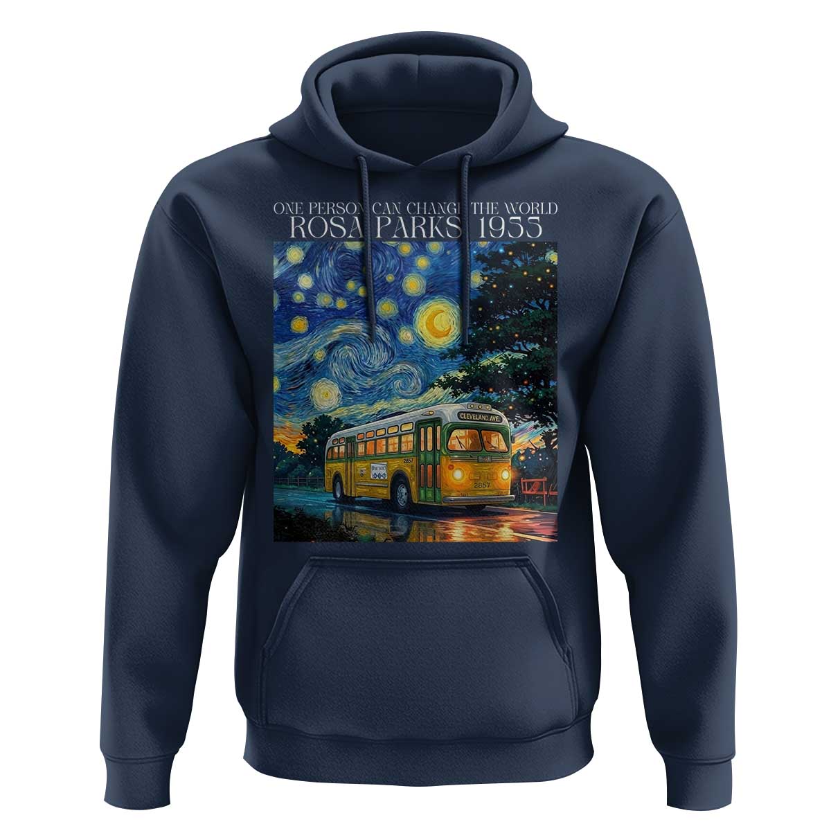 Rosa Parks Hoodie Starry Night Van Gogh Black History African - Wonder Print Shop