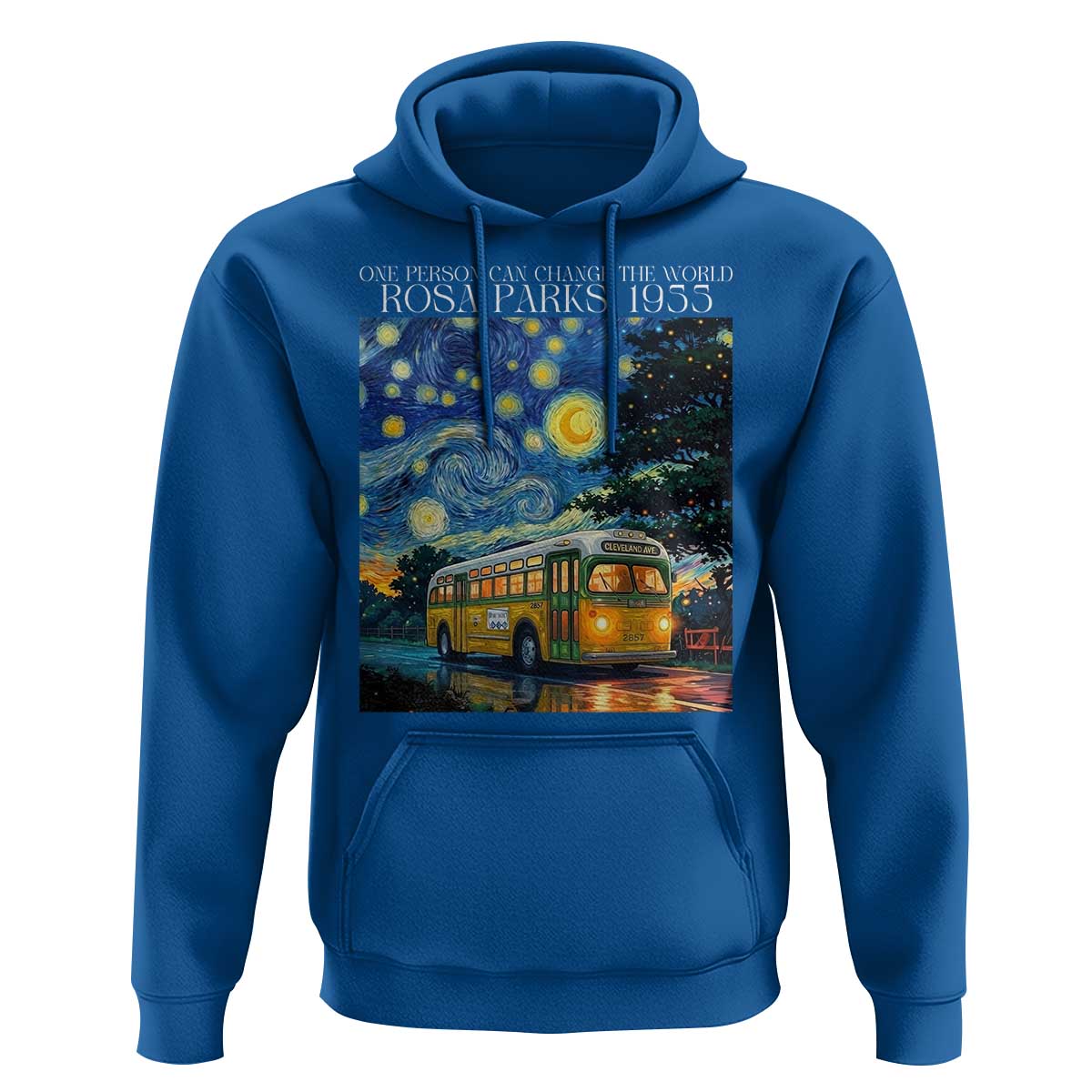 Rosa Parks Hoodie Starry Night Van Gogh Black History African - Wonder Print Shop