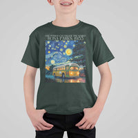 Rosa Parks T Shirt For Kid Starry Night Van Gogh Black History African - Wonder Print Shop