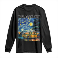 Rosa Parks Long Sleeve Shirt Starry Night Van Gogh Black History African - Wonder Print Shop
