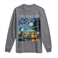 Rosa Parks Long Sleeve Shirt Starry Night Van Gogh Black History African - Wonder Print Shop