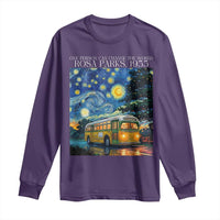 Rosa Parks Long Sleeve Shirt Starry Night Van Gogh Black History African - Wonder Print Shop