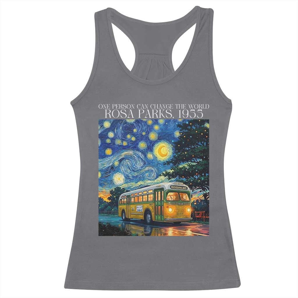 Rosa Parks Racerback Tank Top Starry Night Van Gogh Black History African - Wonder Print Shop