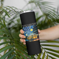 Rosa Parks Skinny Tumbler Starry Night Van Gogh Black History African - Wonder Print Shop