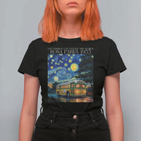 Rosa Parks T Shirt For Women Starry Night Van Gogh Black History African - Wonder Print Shop
