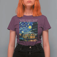 Rosa Parks T Shirt For Women Starry Night Van Gogh Black History African - Wonder Print Shop