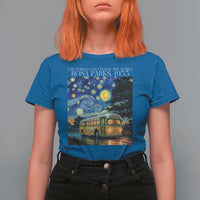 Rosa Parks T Shirt For Women Starry Night Van Gogh Black History African - Wonder Print Shop