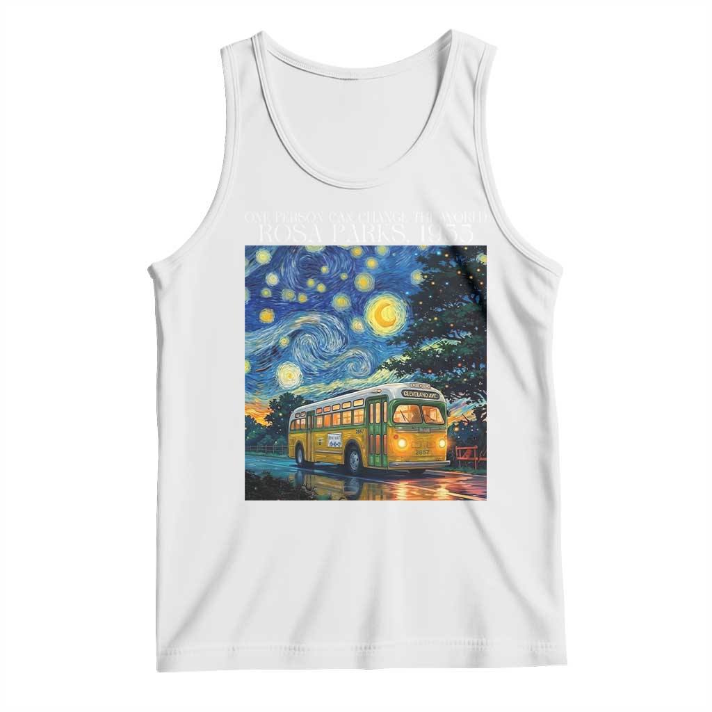 Rosa Parks Tank Top Starry Night Van Gogh Black History African - Wonder Print Shop