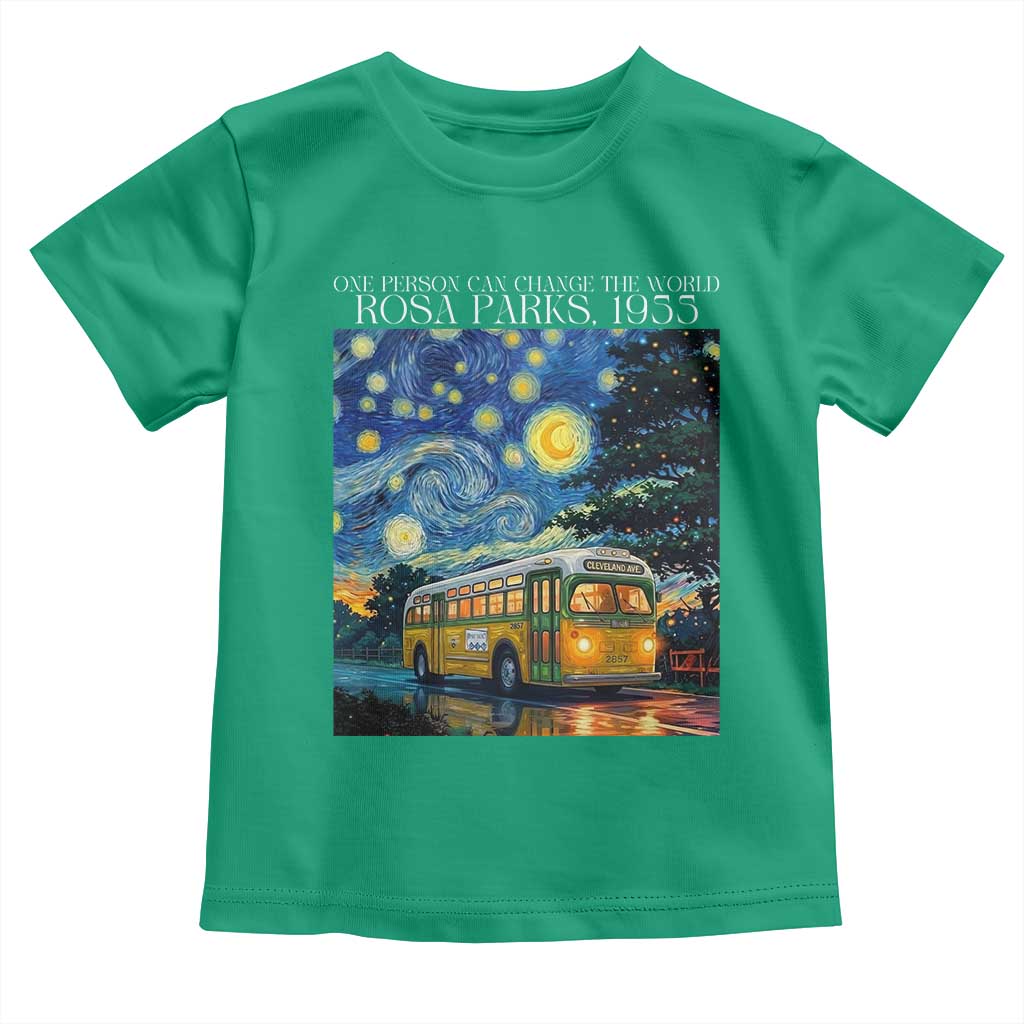 Rosa Parks Toddler T Shirt Starry Night Van Gogh Black History African - Wonder Print Shop