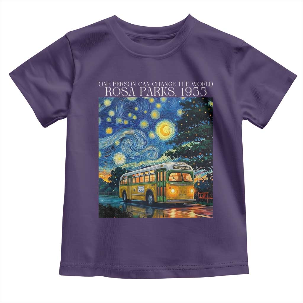 Rosa Parks Toddler T Shirt Starry Night Van Gogh Black History African - Wonder Print Shop