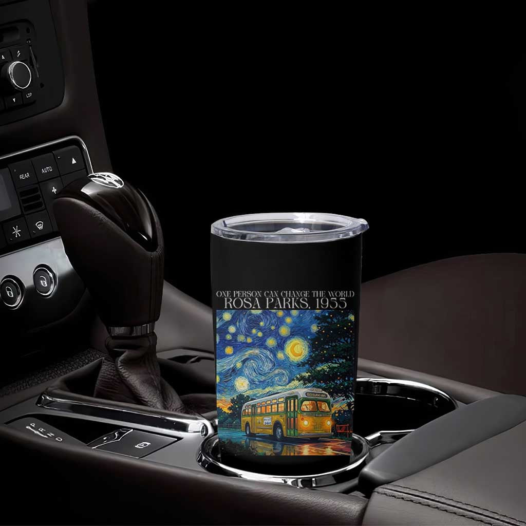 Rosa Parks Tumbler Cup Starry Night Van Gogh Black History African - Wonder Print Shop