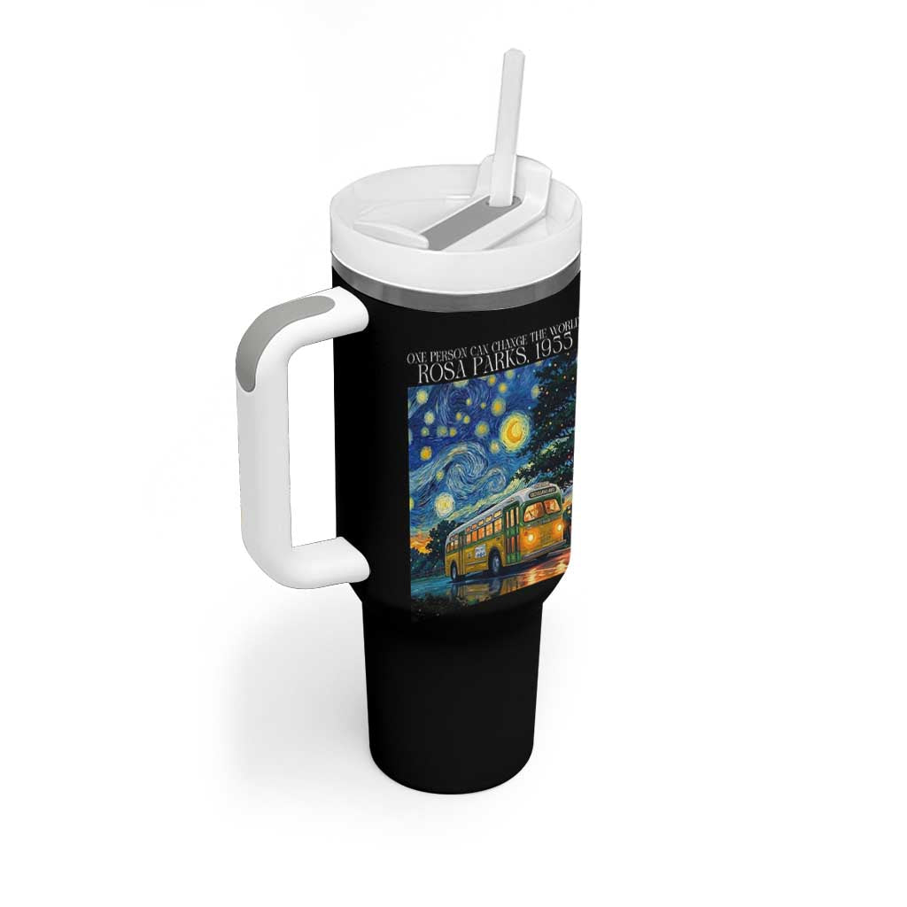 Rosa Parks Tumbler With Handle Starry Night Van Gogh Black History African - Wonder Print Shop