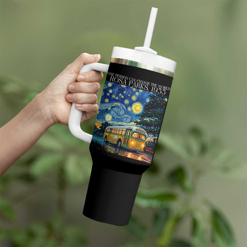 Rosa Parks Tumbler With Handle Starry Night Van Gogh Black History African - Wonder Print Shop