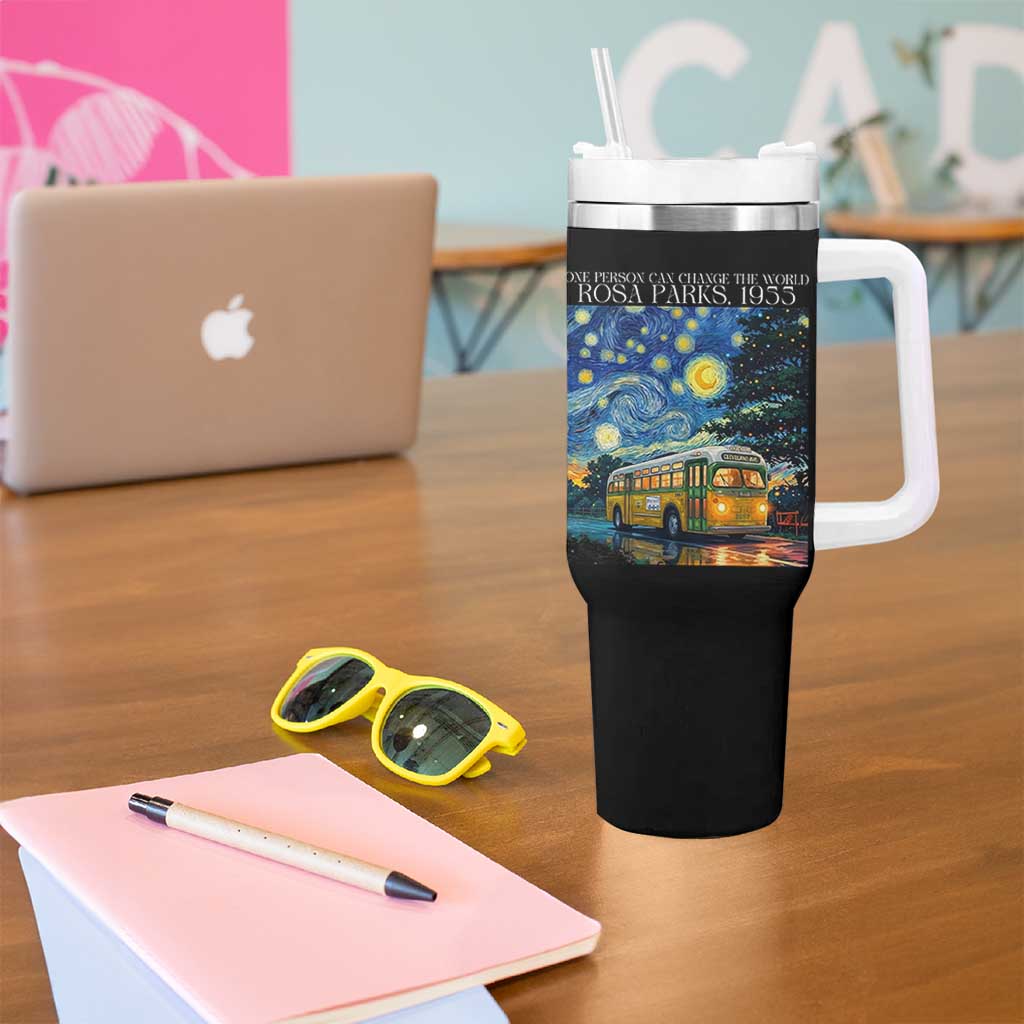 Rosa Parks Tumbler With Handle Starry Night Van Gogh Black History African - Wonder Print Shop