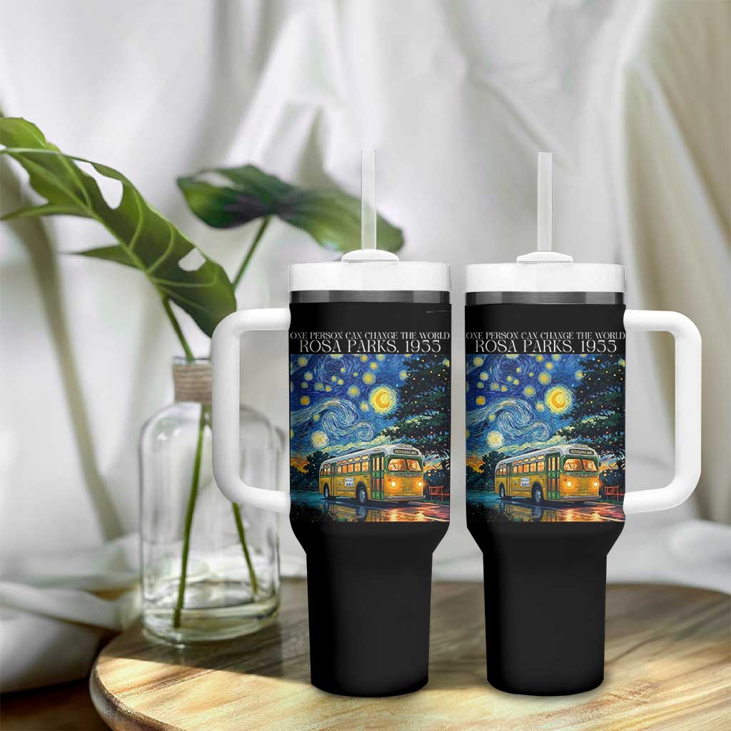 Rosa Parks Tumbler With Handle Starry Night Van Gogh Black History African - Wonder Print Shop