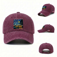 Rosa Parks Washed Cotton Baseball Cap Starry Night Van Gogh Black History African