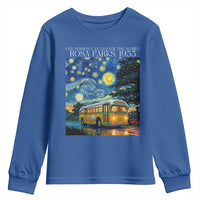 Rosa Parks Youth Sweatshirt Starry Night Van Gogh Black History African - Wonder Print Shop