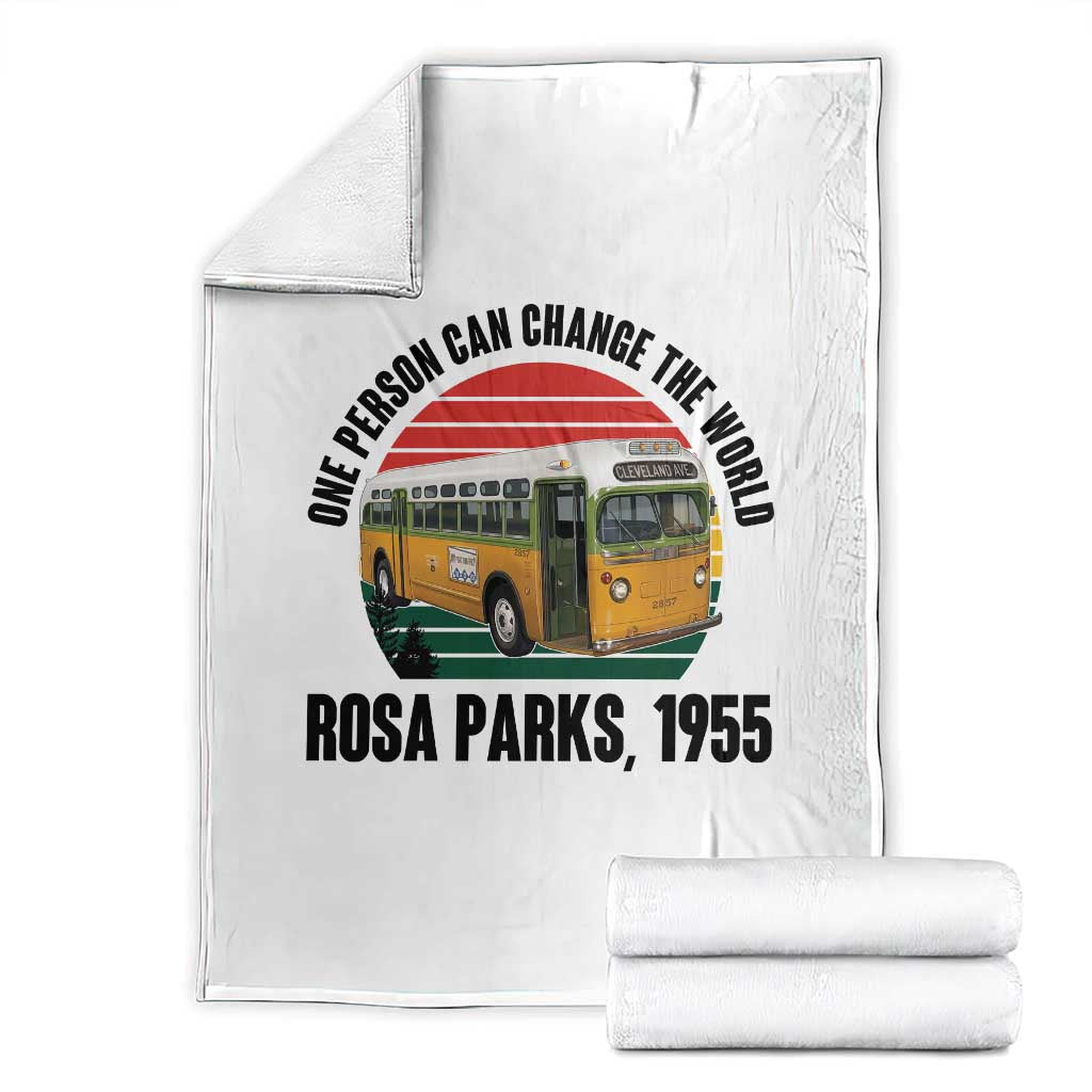 Rosa Parks Throw Blanket One Person Can Change The World - Wonder Print Shop