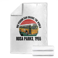 Rosa Parks Throw Blanket One Person Can Change The World - Wonder Print Shop