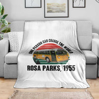 Rosa Parks Throw Blanket One Person Can Change The World - Wonder Print Shop