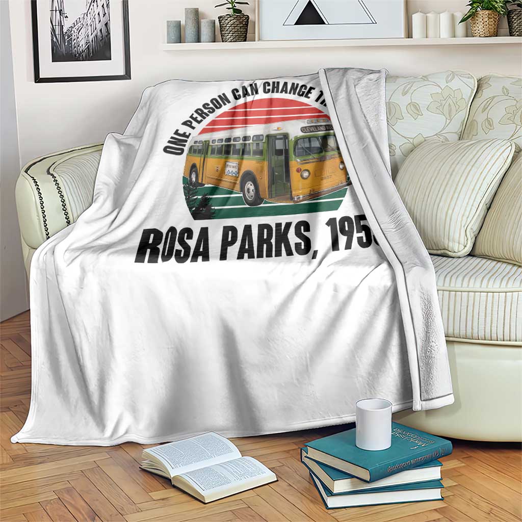 Rosa Parks Throw Blanket One Person Can Change The World - Wonder Print Shop