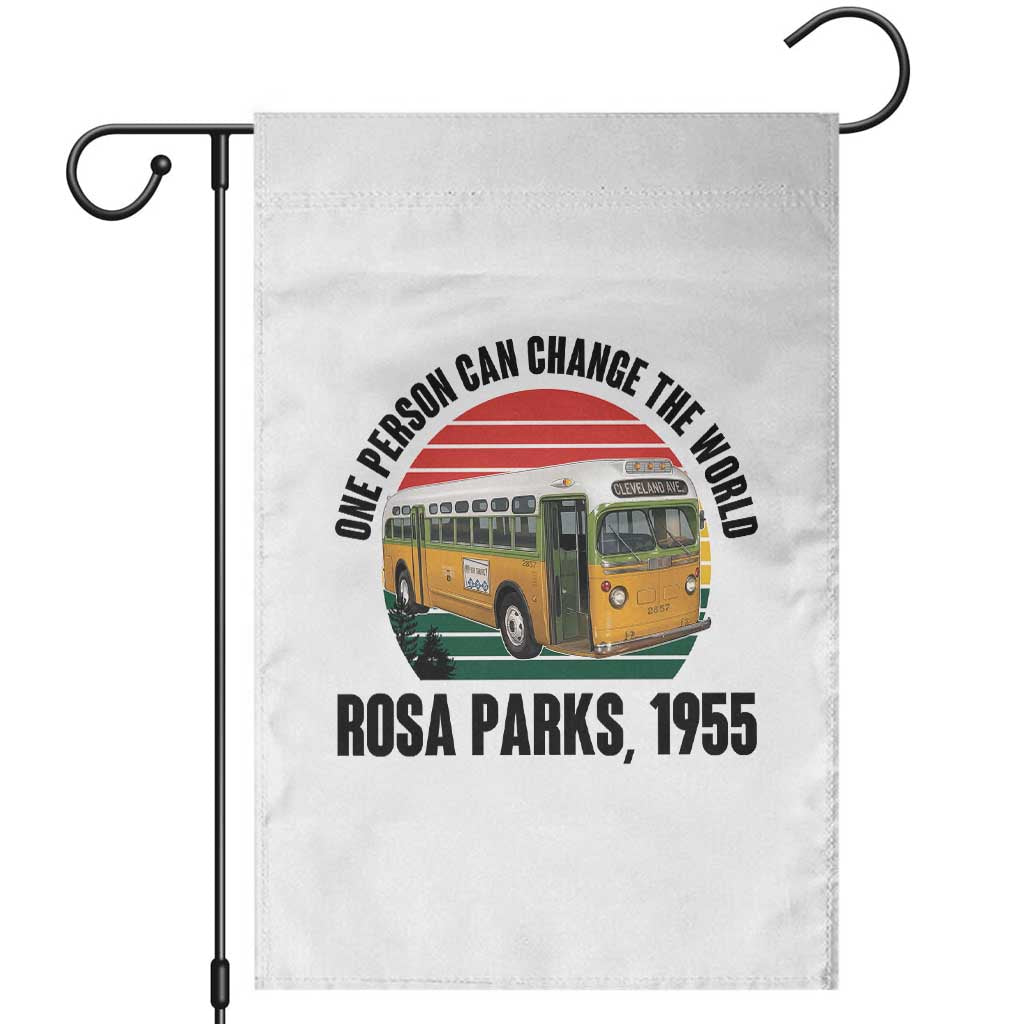 Rosa Parks Garden Flag One Person Can Change The World - Wonder Print Shop