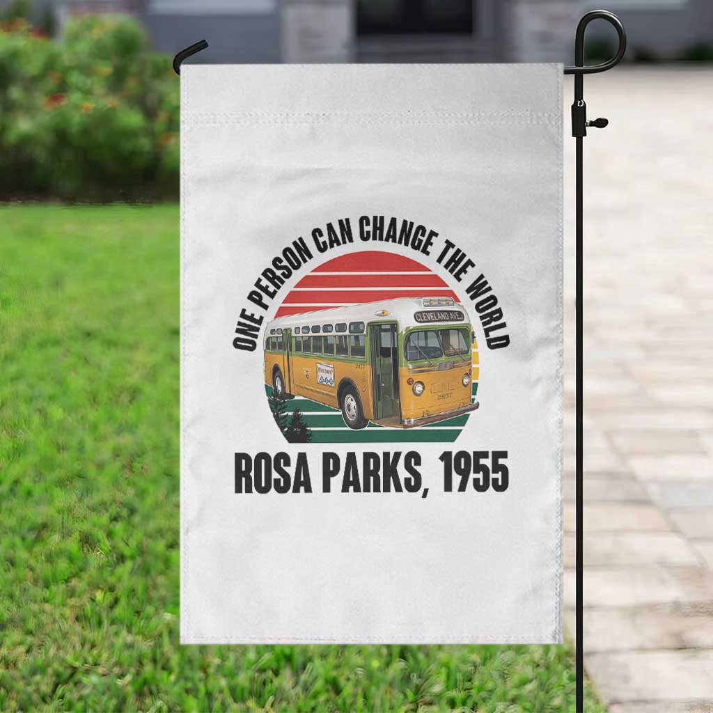 Rosa Parks Garden Flag One Person Can Change The World - Wonder Print Shop