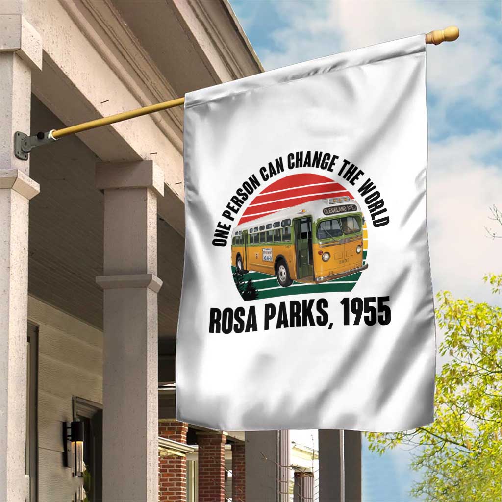 Rosa Parks Garden Flag One Person Can Change The World - Wonder Print Shop