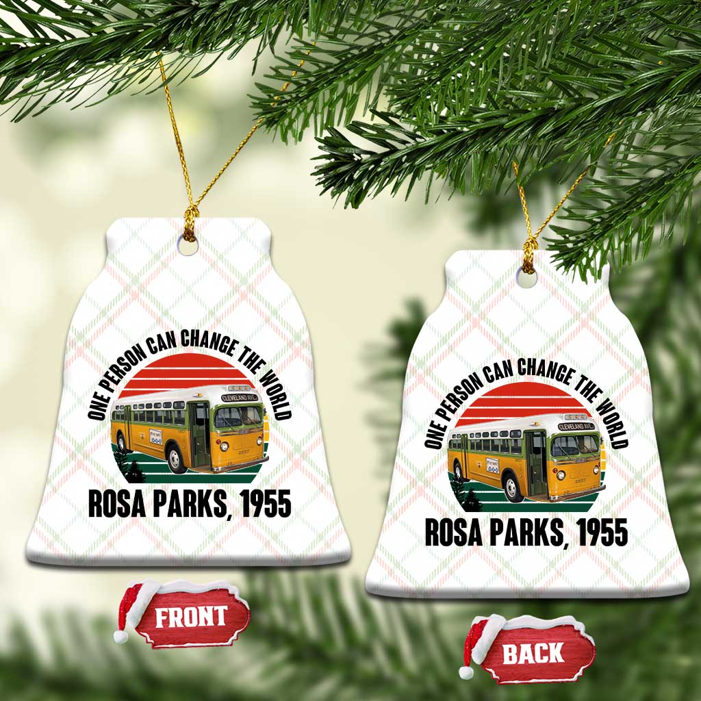Rosa Parks Ceramic Ornament One Person Can Change The World - Wonder Print Shop