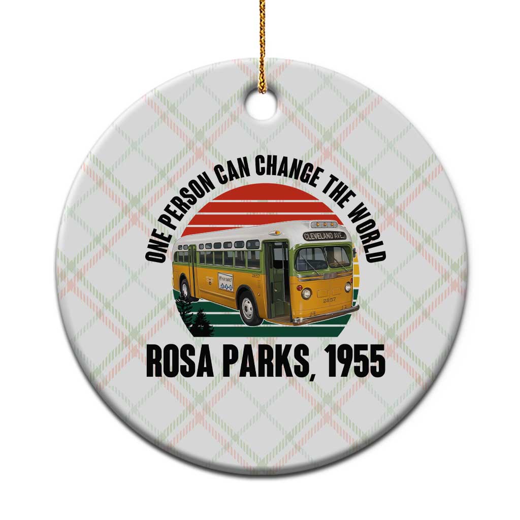 Rosa Parks Ceramic Ornament One Person Can Change The World - Wonder Print Shop