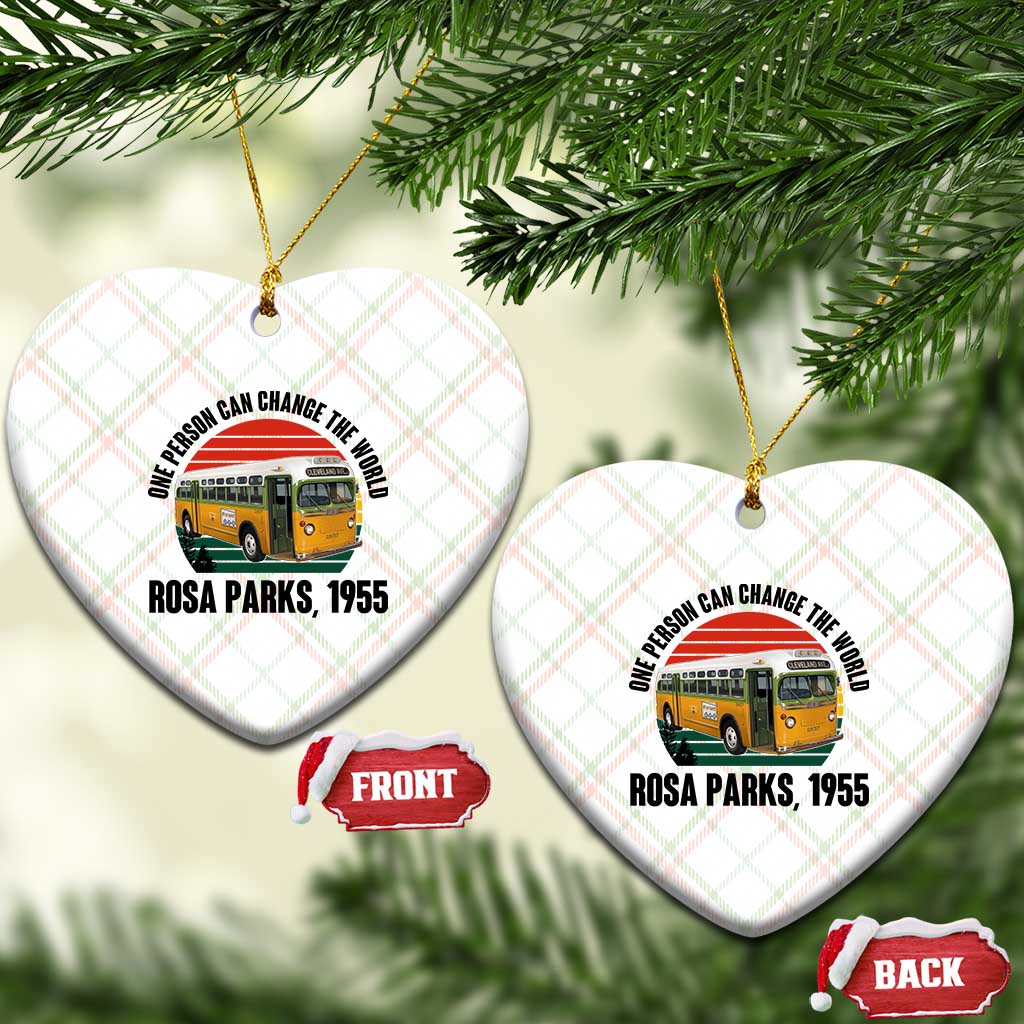 Rosa Parks Ceramic Ornament One Person Can Change The World - Wonder Print Shop