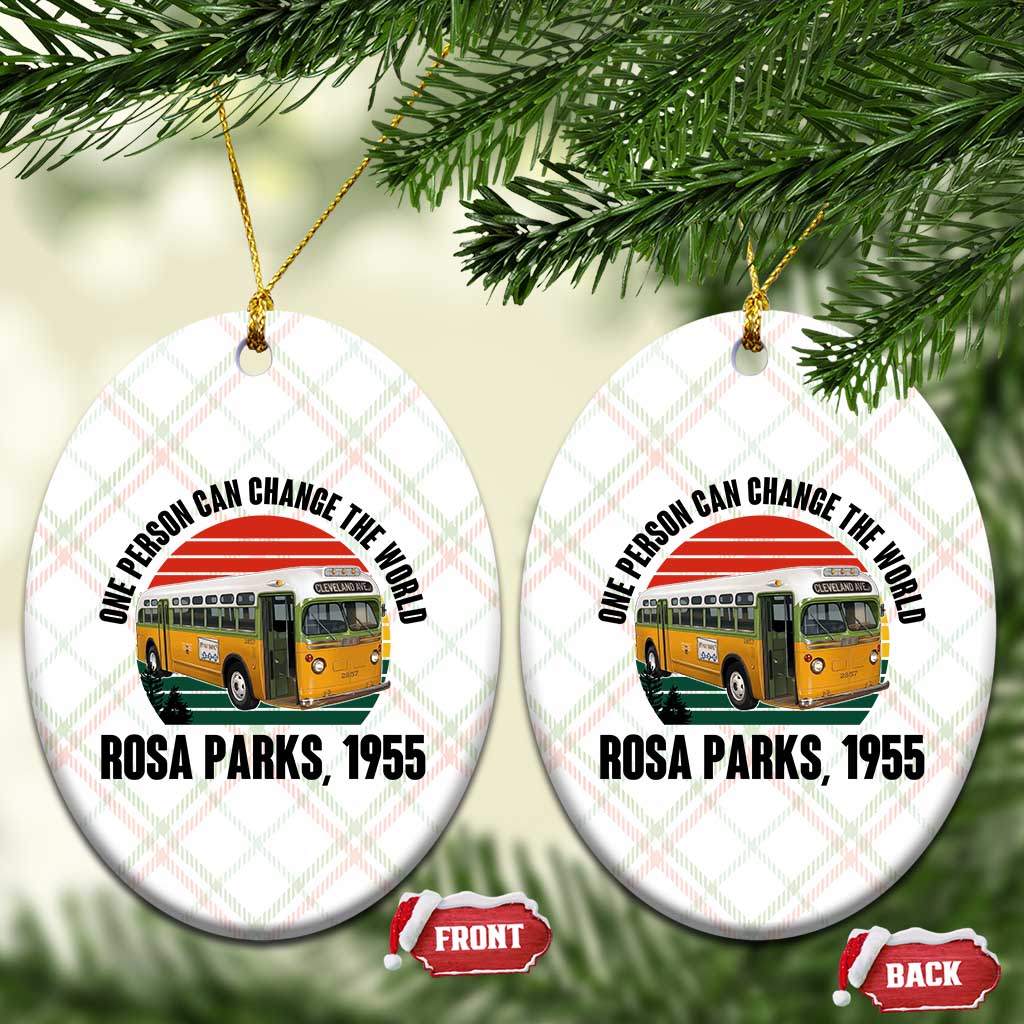 Rosa Parks Ceramic Ornament One Person Can Change The World - Wonder Print Shop