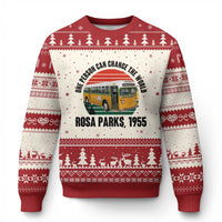 Rosa Parks Ugly Christmas Sweater One Person Can Change The World - Wonder Print Shop