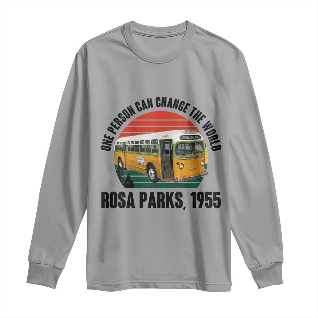 Rosa Parks Long Sleeve Shirt One Person Can Change The World - Wonder Print Shop