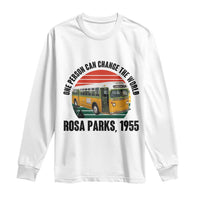 Rosa Parks Long Sleeve Shirt One Person Can Change The World - Wonder Print Shop