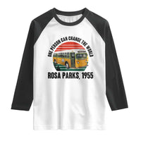 Rosa Parks Raglan Shirt One Person Can Change The World - Wonder Print Shop