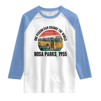 Rosa Parks Raglan Shirt One Person Can Change The World - Wonder Print Shop