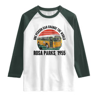 Rosa Parks Raglan Shirt One Person Can Change The World - Wonder Print Shop
