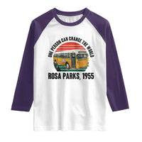 Rosa Parks Raglan Shirt One Person Can Change The World - Wonder Print Shop