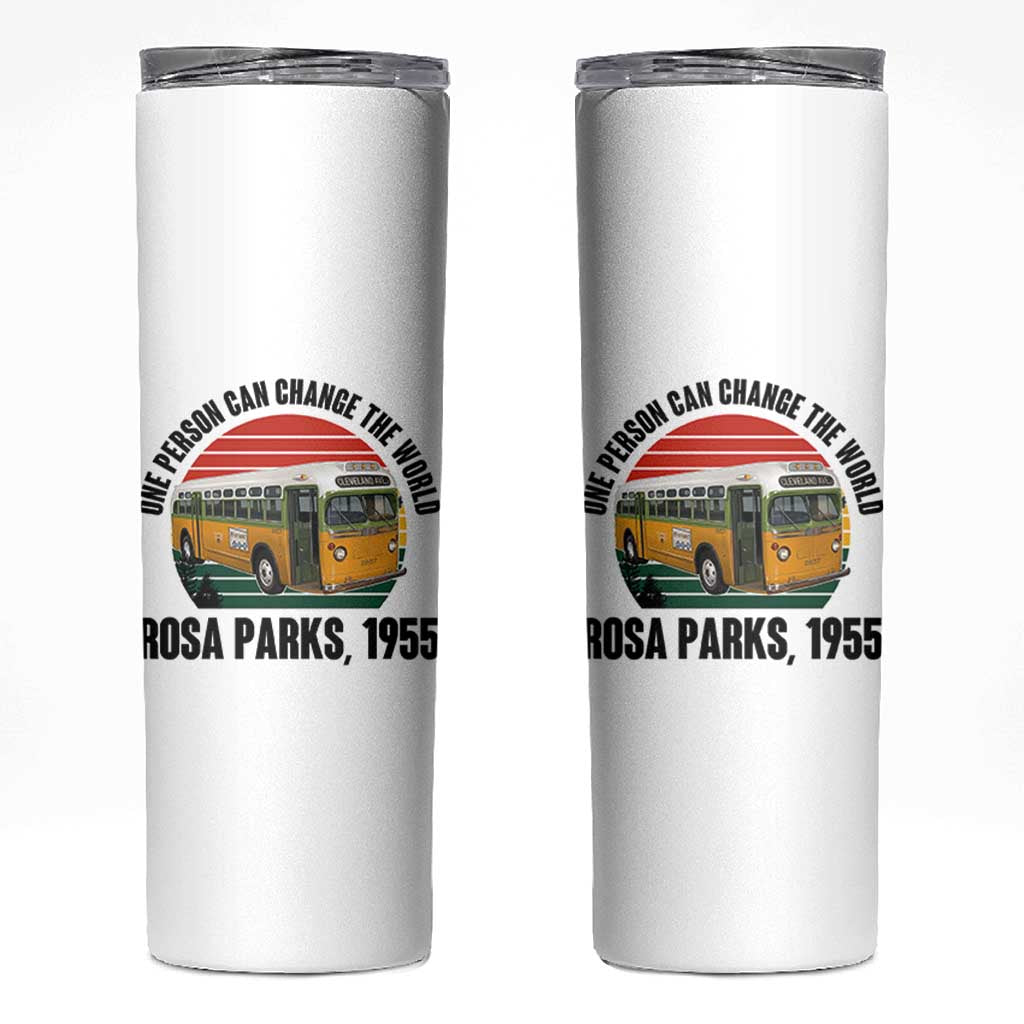 Rosa Parks Skinny Tumbler One Person Can Change The World - Wonder Print Shop