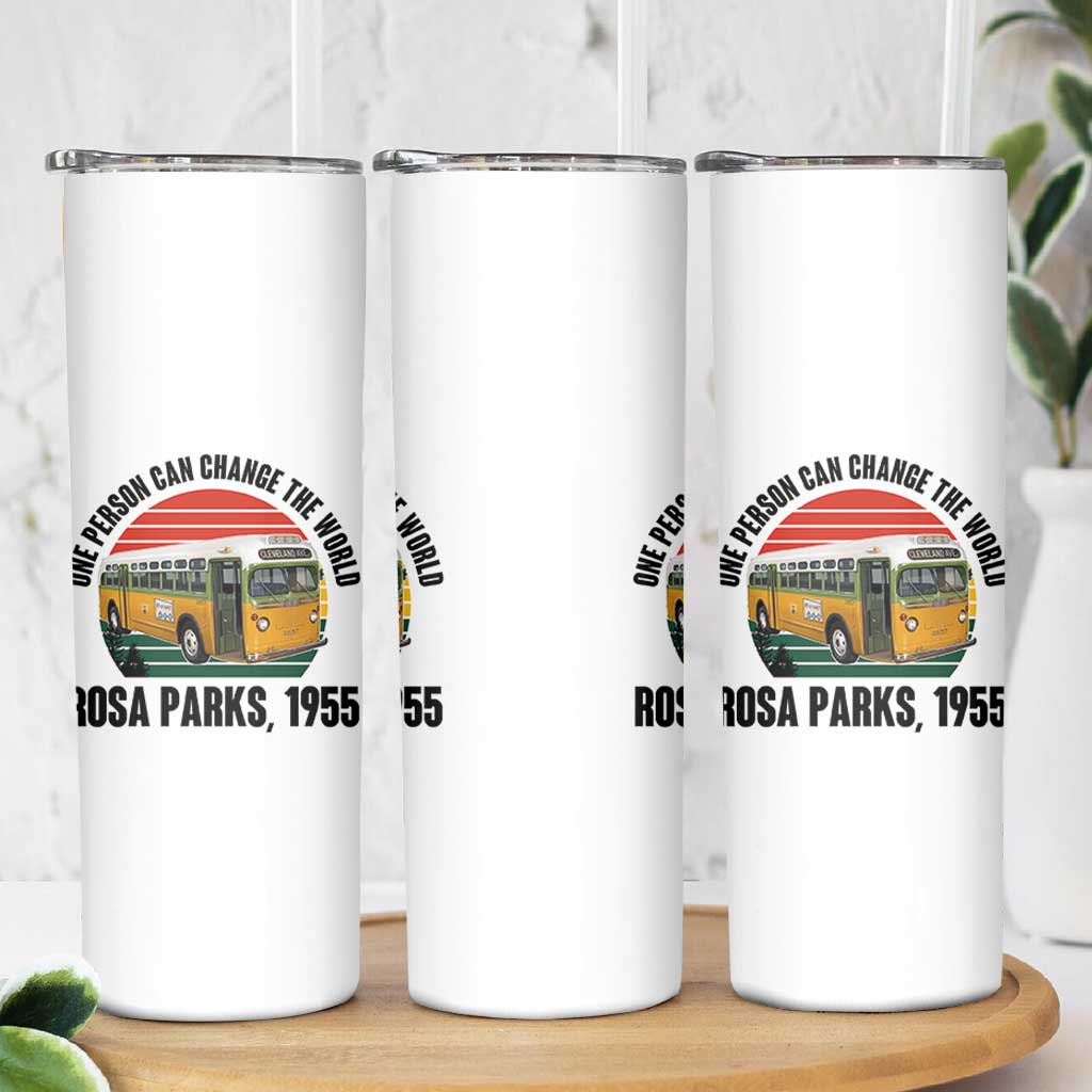 Rosa Parks Skinny Tumbler One Person Can Change The World - Wonder Print Shop