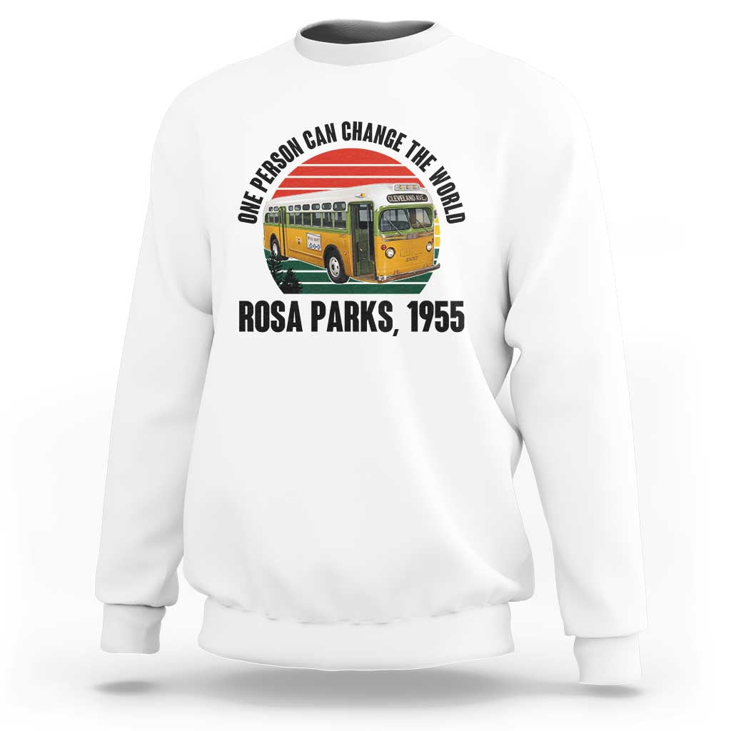 Rosa Parks Sweatshirt One Person Can Change The World - Wonder Print Shop
