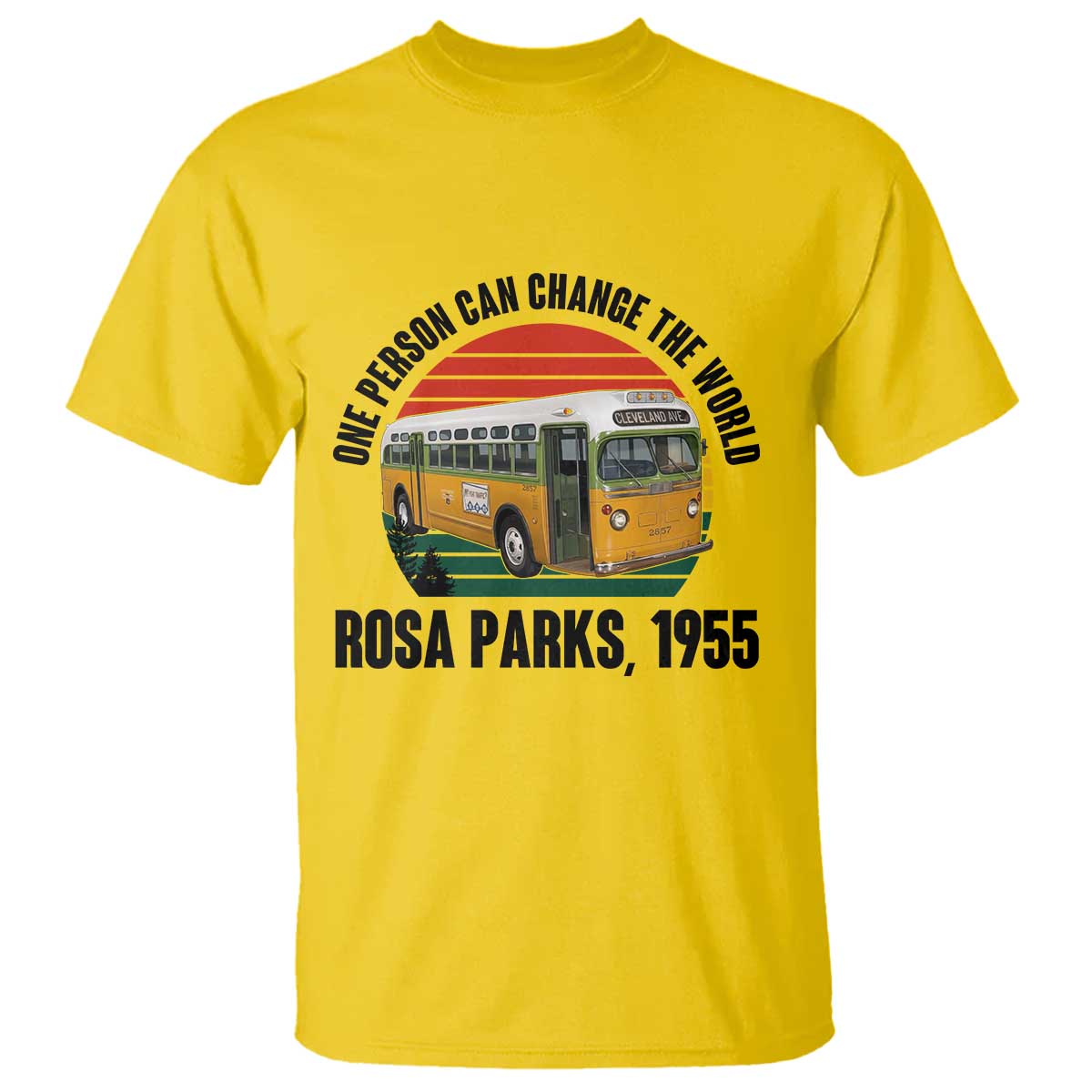 Rosa Parks T Shirt One Person Can Change The World - Wonder Print Shop