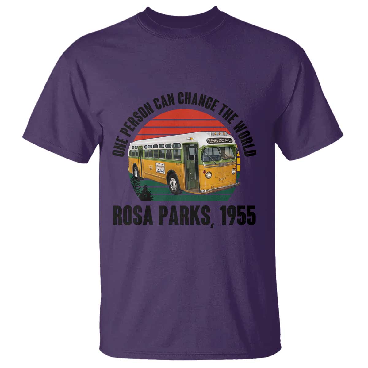 Rosa Parks T Shirt One Person Can Change The World - Wonder Print Shop