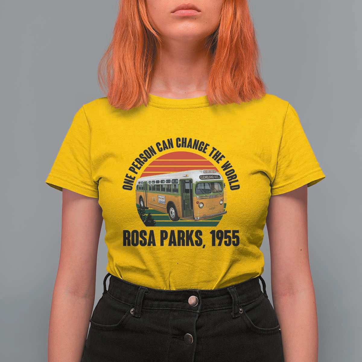 Rosa Parks T Shirt For Women One Person Can Change The World - Wonder Print Shop