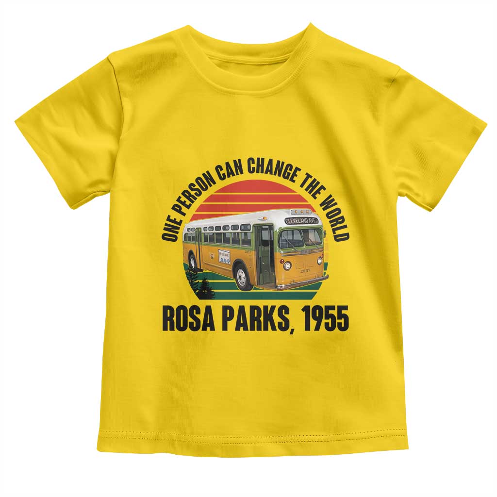 Rosa Parks Toddler T Shirt One Person Can Change The World - Wonder Print Shop