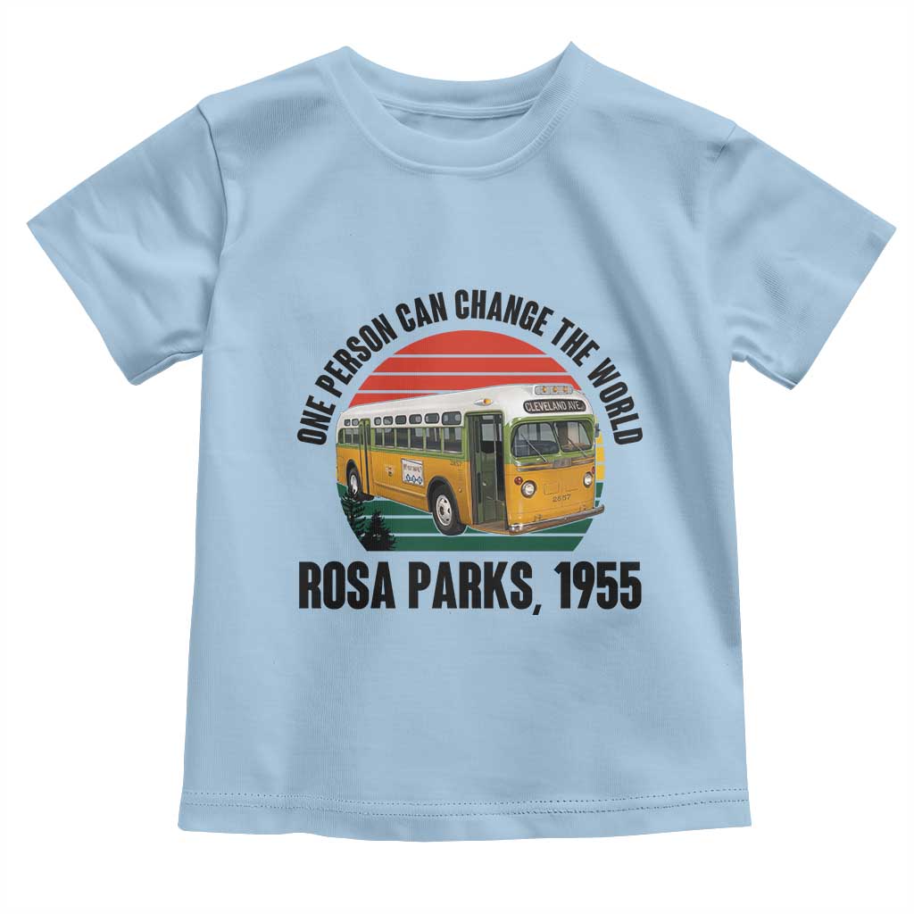 Rosa Parks Toddler T Shirt One Person Can Change The World - Wonder Print Shop