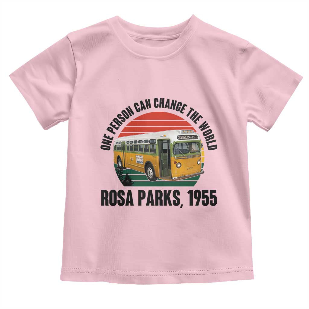 Rosa Parks Toddler T Shirt One Person Can Change The World - Wonder Print Shop