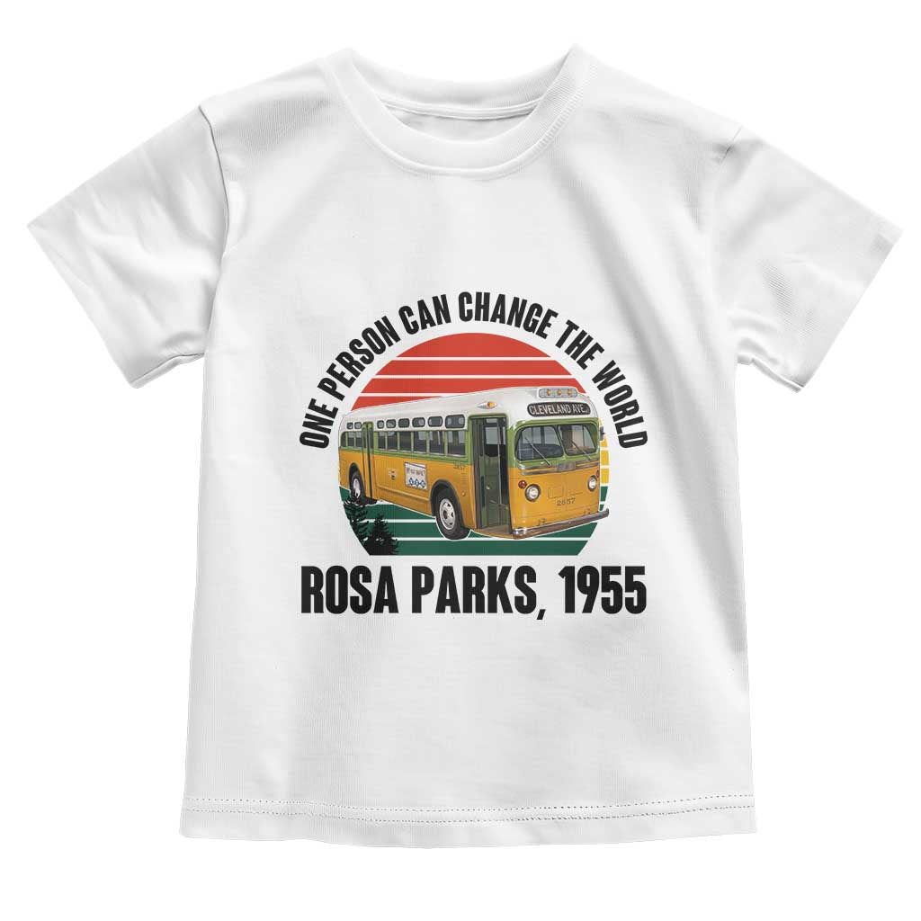 Rosa Parks Toddler T Shirt One Person Can Change The World - Wonder Print Shop