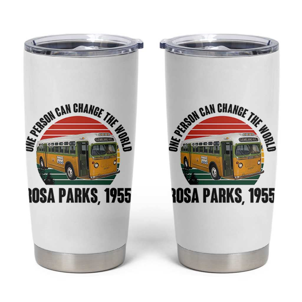 Rosa Parks Tumbler Cup One Person Can Change The World - Wonder Print Shop